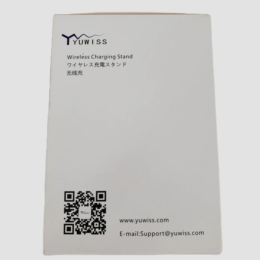 Yuwiss Z23 Wireless‎ Charging Stand 10W Fast Charge Qi-Certified White New